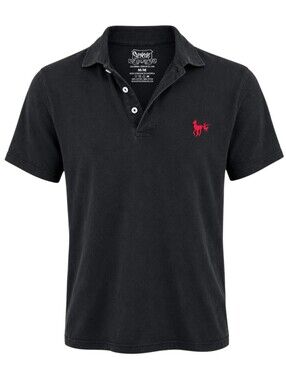 Spencer's Polo Shirt Mens Medium Black Cotton